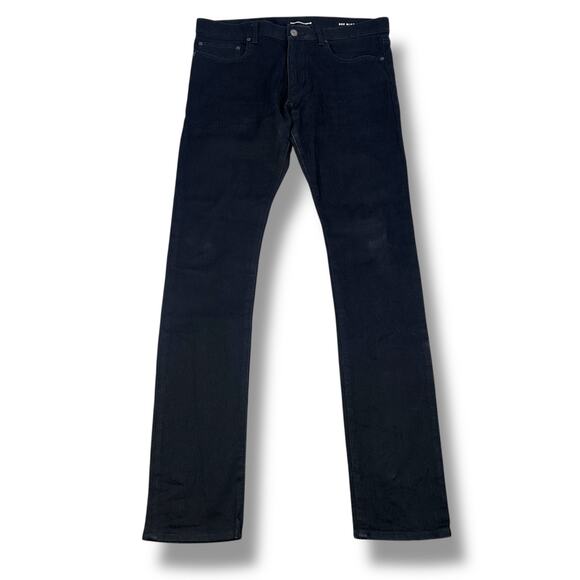 Yves Saint Laurent Paris Jeans Men’s 34 Black D02 M/SK-LW Denim Slim Fit Japan - Picture 1 of 14